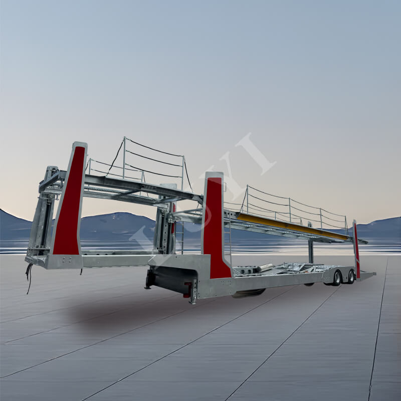 2 एक्सल 17 मीटर लिफ्ट प्रकार डबल डेकर कार ट्रांसपोर्टर