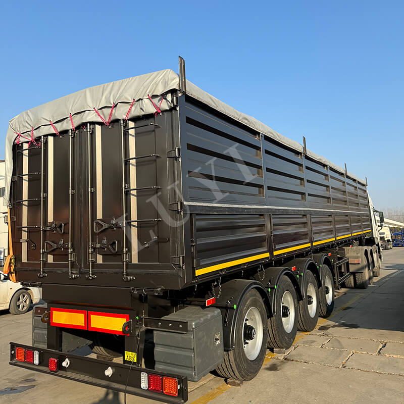 सटीक रूप से मांग को पूरा करना: लुई 4-एक्सल 80-टन डंप सेमी-ट्रेलर गुयाना के लिए रवाना