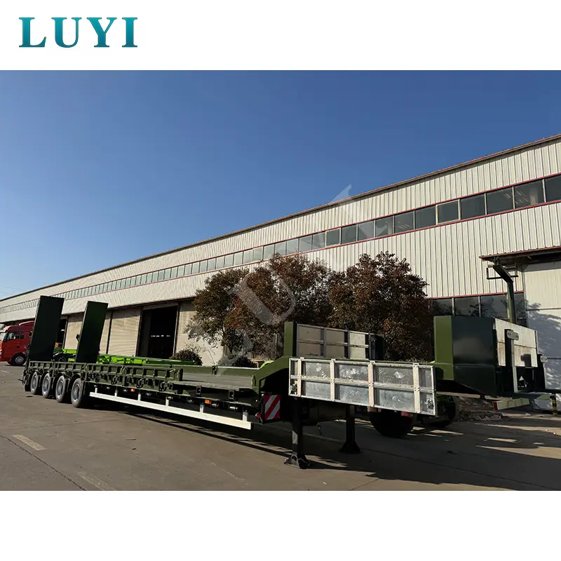 LUYI AUTO लोबेड सेमी ट्रेलरों के लिए हाइड्रोलिक रैंप बनाम मैकेनिकल स्प्रिंग रैंप