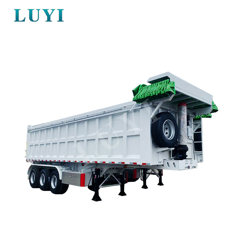 3-एक्सल 100 टन रियर-टिपिंग डंप सेमी-ट्रेलर