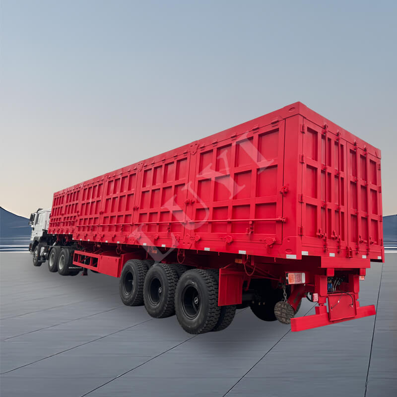 3-एक्सल 60-80 टन डंप साइड वॉल सेमी-ट्रेलर