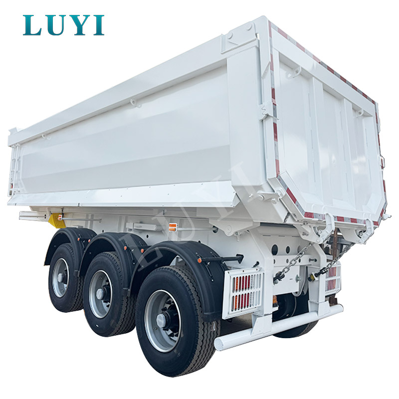 3-एक्सल 60-टन यू-आकार का रियर-टिपिंग डंप सेमी-ट्रेलर