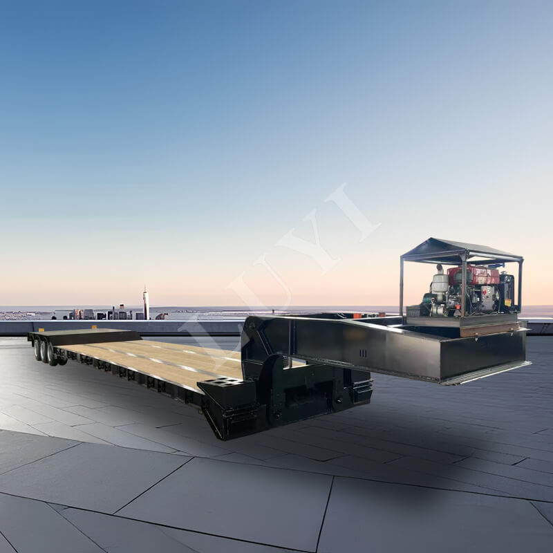 3-एक्सल डिटेचेबल गूज़नेक लोबॉय सेमी-ट्रेलर