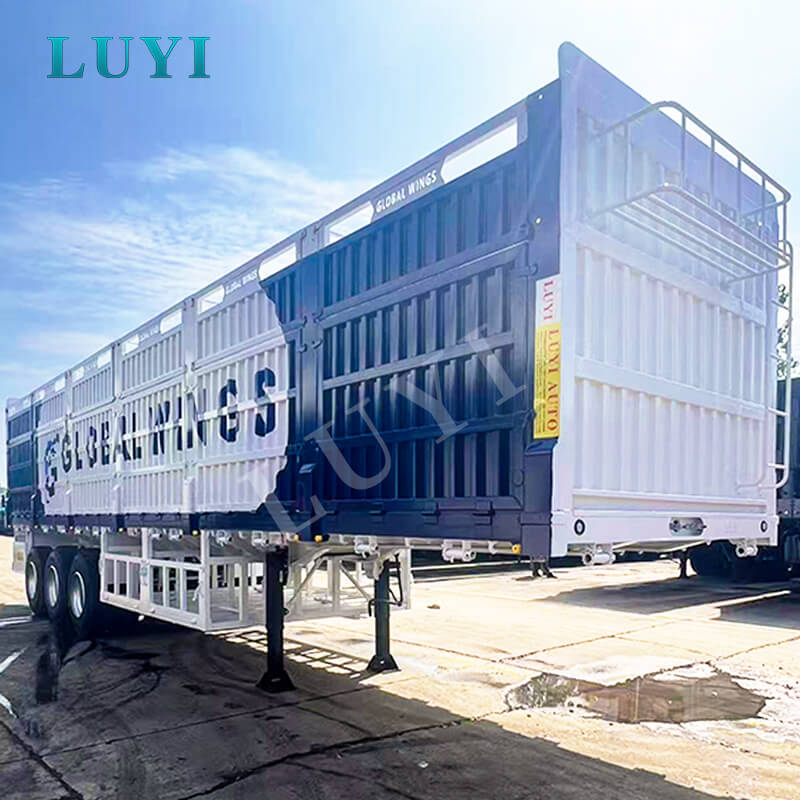 3-एक्सल हेवी ड्यूटी 100-टन डिटेचेबल हाई-साइडेड सेमी-ट्रेलर
