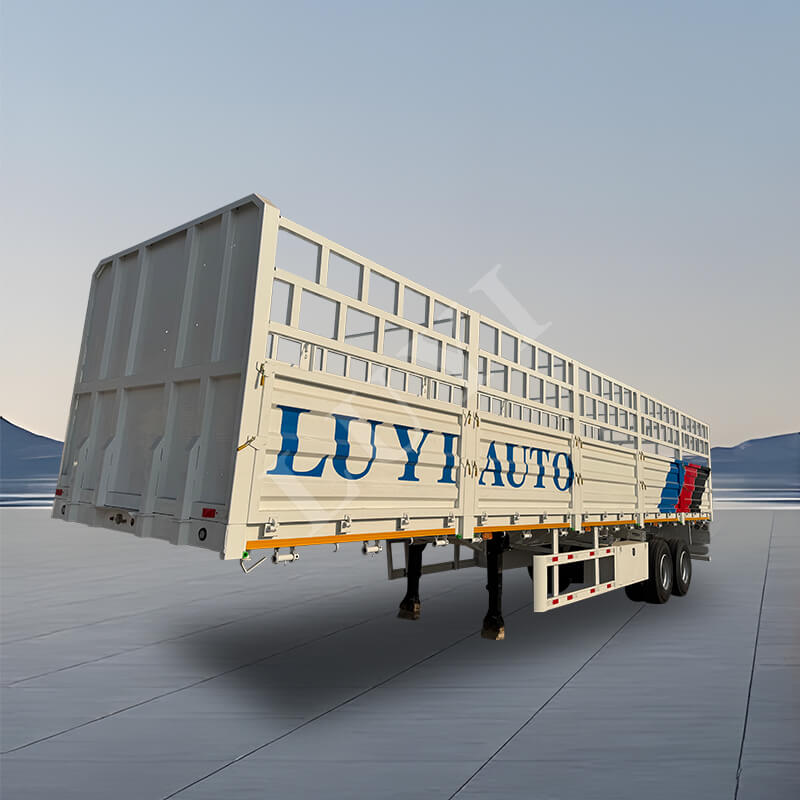 30 टन 60 टन ऊंची बाड़ अर्ध ट्रेलर