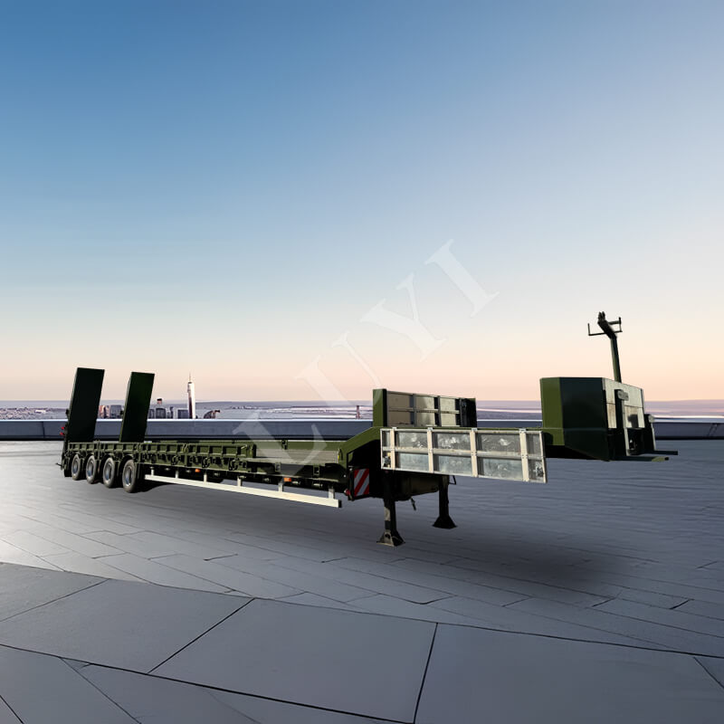 4-एक्सल 60-टन गूज़नेक लोबॉय सेमी-ट्रेलर