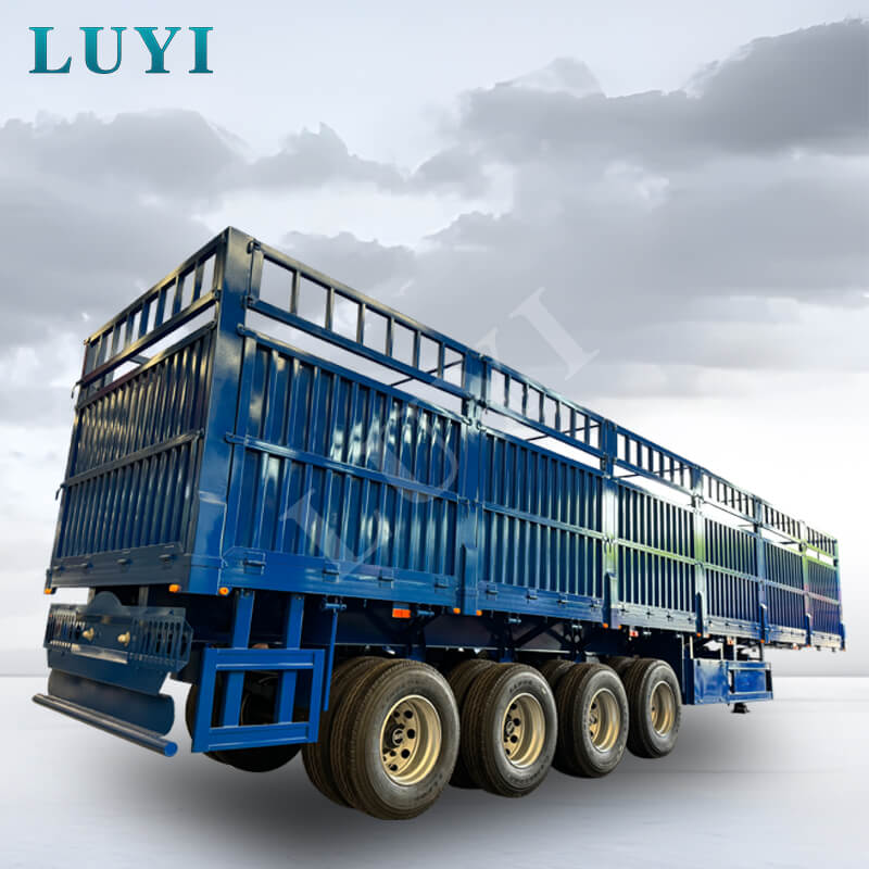 4-एक्सल साइड-टिपिंग स्टेक सेमी-ट्रेलर