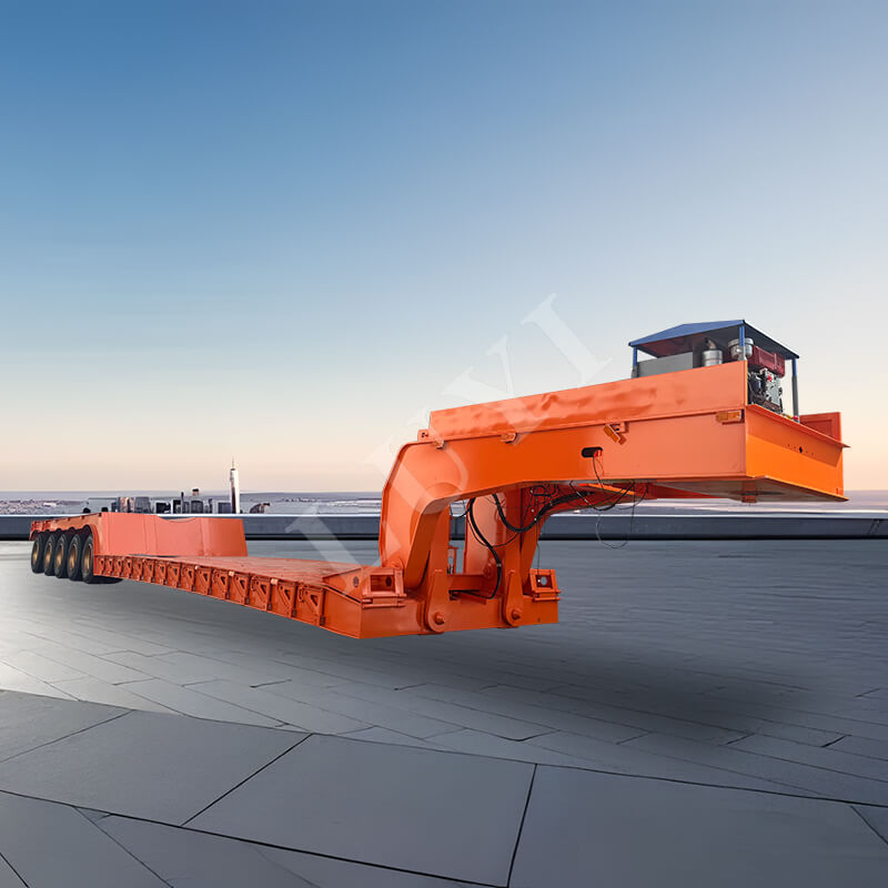 5-एक्सल डिटैचेबल गूज़नेक लोबॉय सेमी-ट्रेलर