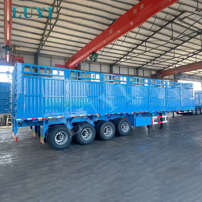 LUYI 3-एक्सल साइड वॉल ट्रेलर: सुरक्षित बल्क कार्गो परिवहन के लिए पेशेवर की पसंद